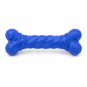 East Pets LLC Twisted Bone Dog Toy – Durable Rubber Chew Toy for Interactive Play