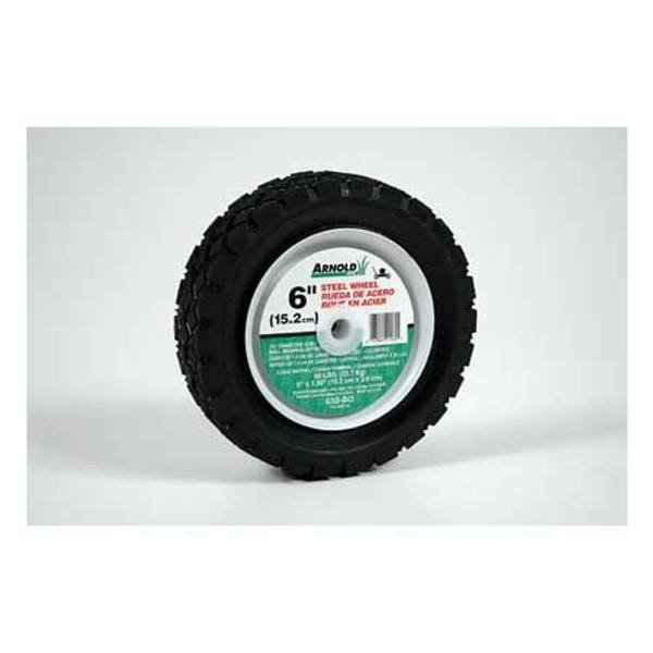 Arnold Diamond Tread Steel Wheel