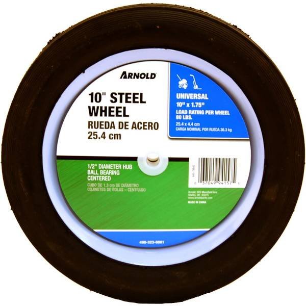 Arnold Ribbed Tread Steel Wheel